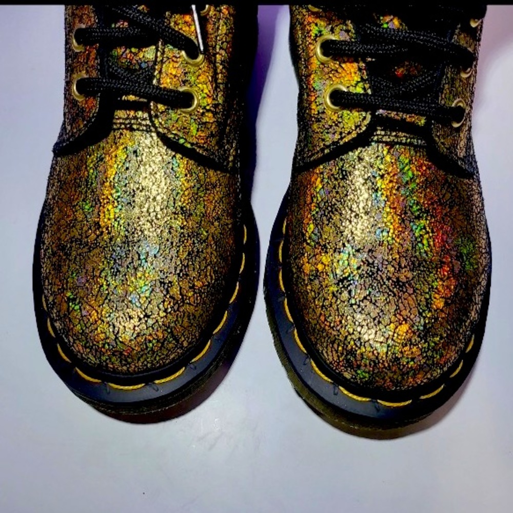 Dr.Martens Pascal Gold Iridescent Crackle - Picture 7 of 10